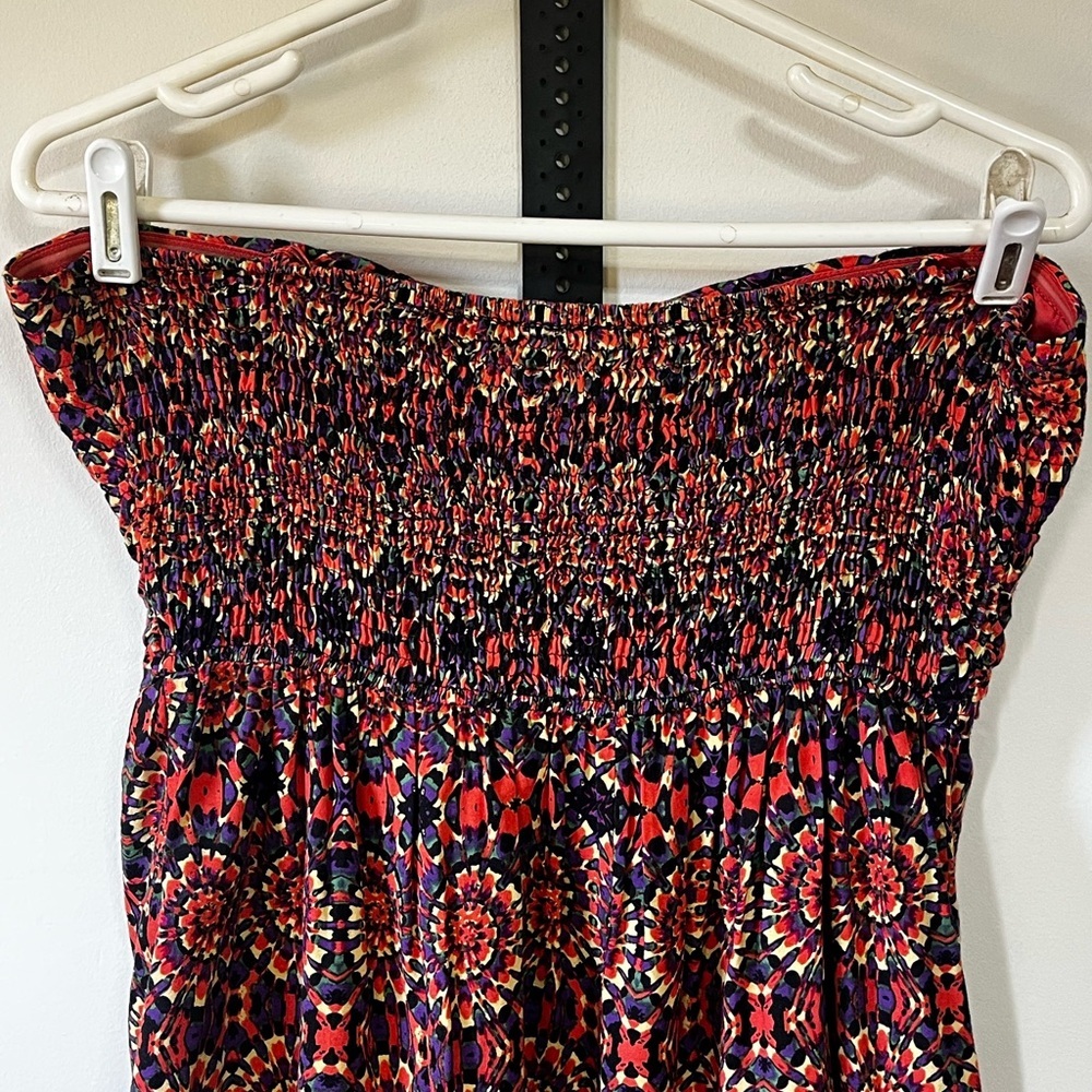 NWT Band of Gypsies Strapless Tie Dy Top Sz Large - Picture 6 of 8
